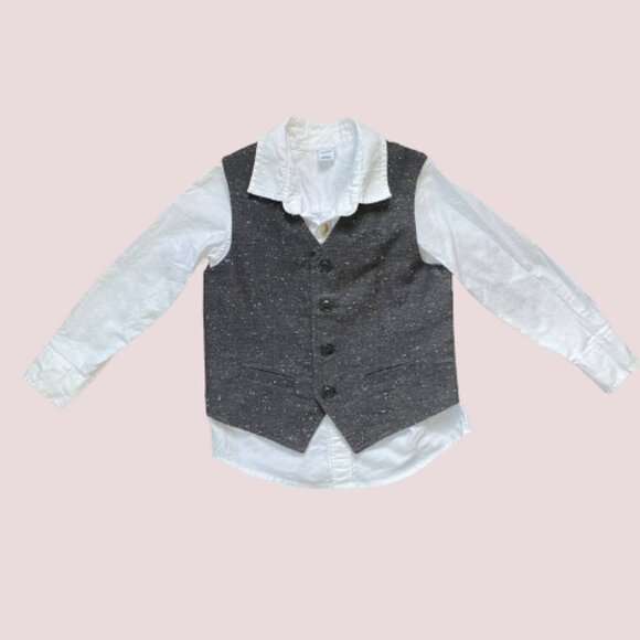 OLD NAVY & CHILDREN’S PLACE Shirt and Vest Set - Size 4T - Picture 1 of 5
